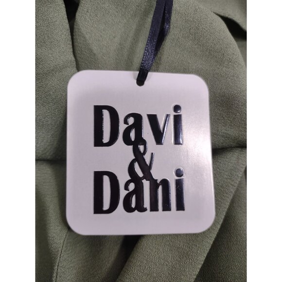 Davi & Dani Open Duster Sz S Green Embroidered Open Long Pockets Boho Hipster - Picture 8 of 11